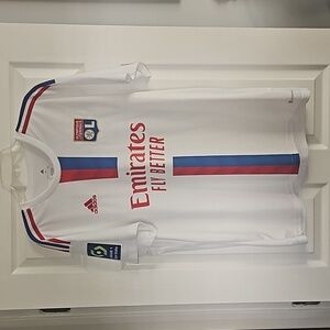 Adidas Olimpique Lyonnais 22/23 Home Jersey Lacazette 10, XL, White